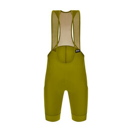 SANTINI Rövid kerékpáros nadrág kantárral - RTR - zöld