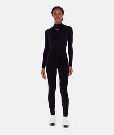 SANTINI Hosszú kerékpáros nadrág kantár nélkül - RTR - fekete