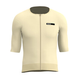 SANTINI Rövid ujjú kerékpáros mez - AERO RACE - sárga