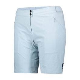 SCOTT Rövid kerékpáros nadrág kantár nélkül - ENDURANCE LS/FIT W/PAD W - világoskék