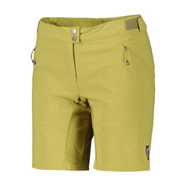 SCOTT Rövid kerékpáros nadrág kantár nélkül - ENDURANCE LS/FIT W/PAD W - világoszöld