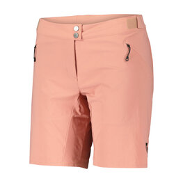 SCOTT Rövid kerékpáros nadrág kantár nélkül - ENDURANCE LS/FIT W/PAD W - rózsaszín