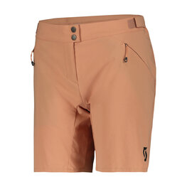 SCOTT Rövid kerékpáros nadrág kantár nélkül - ENDURANCE LS/FIT W/PAD W - bézs