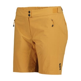 SCOTT Rövid kerékpáros nadrág kantár nélkül - ENDURANCE LS/FIT W/PAD W - bézs