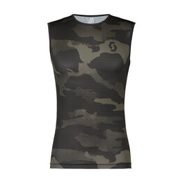 SCOTT Ujjatlan kerékpáros póló - UNDERWEAR CARBON - fekete/szürke