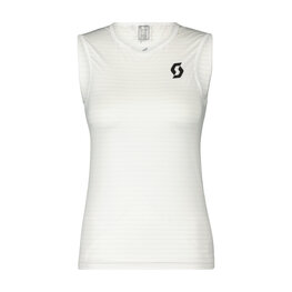 SCOTT Ujjatlan kerékpáros póló - UNDERWEAR CARBON W - fehér