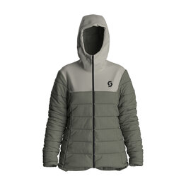 SCOTT Kerékpáros dzseki béléssel - INSULOFT WARM W - fehér/szürke