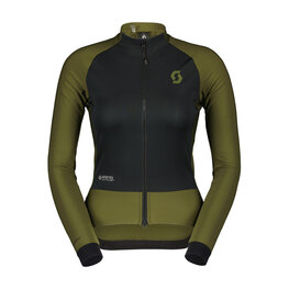 SCOTT Kerékpáros szélálló dzseki - RC PRO WARM HYBRID GTX WS W - fekete/zöld
