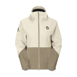 SCOTT vízálló kabát - EXPLORAIR LIGHT DRYO 2.5L W - fehér/barna