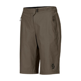 SCOTT Rövid kerékpáros nadrág kantár nélkül - TRAIL VERTIC W/PAD W - zöld