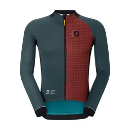 SCOTT Kerékpáros szélálló dzseki - RC PRO WARM GTX WS-REMIX - zöld/piros