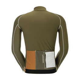 SCOTT Hosszú ujjú kerékpáros mez - RC PRO WARM REMIX - barna/zöld