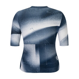 SCOTT Rövid ujjú kerékpáros mez - PRO SL W - kék/fehér