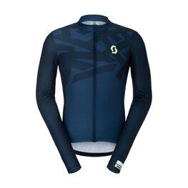 SCOTT Hosszú ujjú kerékpáros mez nyári - RC ENDURANCE - kék