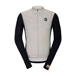 SCOTT Hosszú ujjú kerékpáros mez nyári - RC ENDURANCE - fehér/fekete