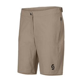 SCOTT Rövid kerékpáros nadrág kantár nélkül - VERTIC LT W/PAD W - bézs