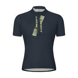 SCOTT Rövid ujjú kerékpáros mez - JUNIOR - kék/sárga