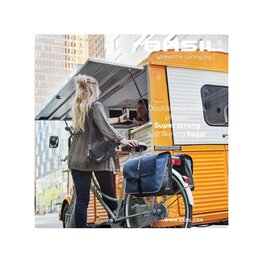 BASIL Kerékpáros táska - FORTE BOUBLE BAG - fekete