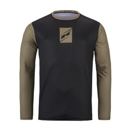 KENNY Hosszú ujjú kerékpáros mez nyári - ELITE 25 - fekete/barna