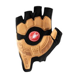 CASTELLI Kerékpáros kesztyű rövid ujjal - ROSSO CORSA PRO - fekete/narancssárga