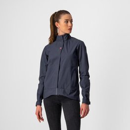 CASTELLI Kerékpáros vízálló esőkabát - COMMUTER W REFLEX - kék