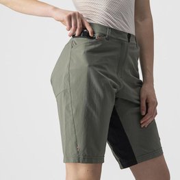 CASTELLI Rövid kerékpáros nadrág kantár nélkül - UNLIMITED W BAGGY - szürke