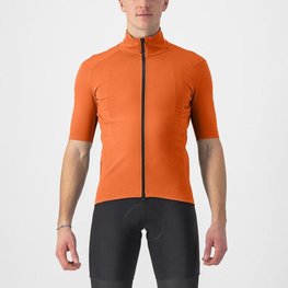 CASTELLI Rövid ujjú kerékpáros mez - PERFETTO RoS 2 WIND - narancssárga