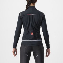 CASTELLI Kerékpáros dzseki béléssel - PERFETTO ROS 2 W - fekete