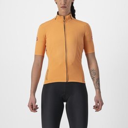 CASTELLI Rövid ujjú kerékpáros mez - PERFETTO ROS 2 W WIND - narancssárga