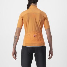 CASTELLI Rövid ujjú kerékpáros mez - PERFETTO ROS 2 W WIND - narancssárga