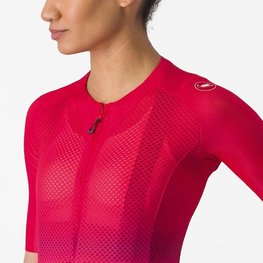 CASTELLI Rövid ujjú kerékpáros mez - CLIMBER'S 4.0 W - piros