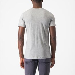 CASTELLI Rövid ujjú kerékpáros póló - CLASSICO - szürke