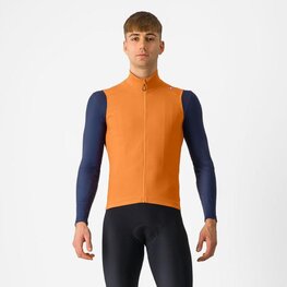 CASTELLI Kerékpáros mellény - ESPRESSO VEST - narancssárga