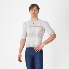 CASTELLI Rövid ujjú kerékpáros mez - CLIMBER´S A/C - ezüst/szürke