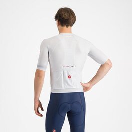 CASTELLI Rövid ujjú kerékpáros mez - CLIMBER´S A/C - ezüst/szürke