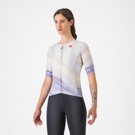 CASTELLI Rövid ujjú kerékpáros mez - AERO PRO 8S - lila