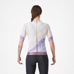 CASTELLI Rövid ujjú kerékpáros mez - AERO PRO 8S - lila