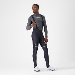 CASTELLI Hosszú kerékpáros nadrág kantárral - POLARE 4 - fekete