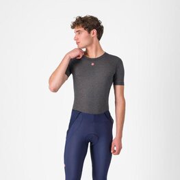 CASTELLI Rövid ujjú kerékpáros póló - MEDIO BASE LAYER - szürke