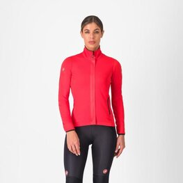 CASTELLI Kerékpáros dzseki béléssel - ALPHA 150 W - piros