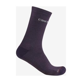 CASTELLI Klasszikus kerékpáros zokni - DICIOTTO SOFT MERINO W - lila