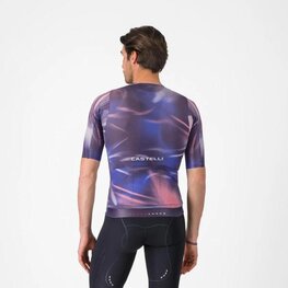 CASTELLI Rövid ujjú kerékpáros mez - AERO RACE 8S - lila