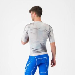 CASTELLI Rövid ujjú kerékpáros mez - AERO RACE 8S - ezüst