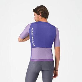 CASTELLI Rövid ujjú kerékpáros mez - CORRETTO - lila