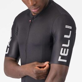 CASTELLI Rövid ujjú kerékpáros mez - ENTRATA APEX - fekete