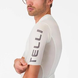 CASTELLI Rövid ujjú kerékpáros mez - ENTRATA APEX - elefántcsont
