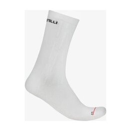 CASTELLI Klasszikus kerékpáros zokni - AERO RACE PRO 20 - fehér