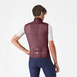 CASTELLI Kerékpáros mellény - ARIA 2 - bordó