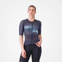 CASTELLI Rövid ujjú kerékpáros mez - CLIMBER'S A/C W - lila