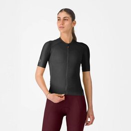 CASTELLI Rövid ujjú kerékpáros mez - ESPRESSO 2 W - fekete